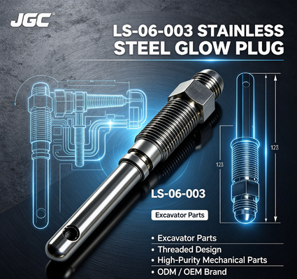 LS-06-003 Niestandardowe części mechaniczne o wysokiej czystości Części koparki Węzły ze stali nierdzewnej Wtyczka świecąca Model ODM / OEM Marka