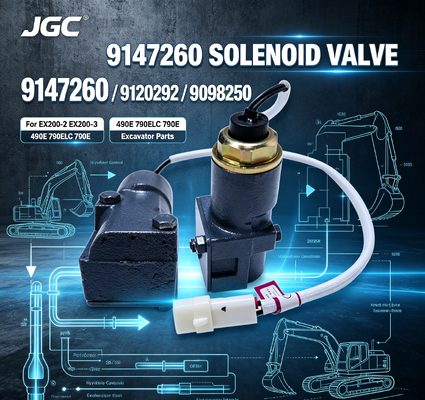 9147260 9120292 9098250 Zawór elektromagnetyczny dużej prędkości do koparek EX200-2 EX200-3 490E 790ELC 790E
