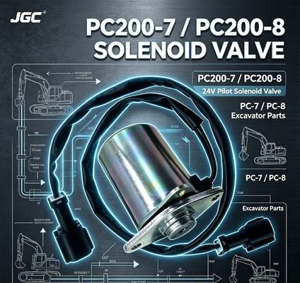 PC-7 PC-8 Części koparki do PC200-7 PC200-8 Zawór elektromagnetyczny pilotujący zawór elektromagnetyczny 24V