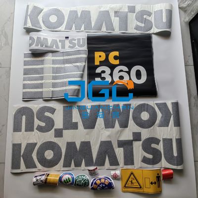 Zewnętrzna naklejka na nadwozie Części zamienne do koparek PC360 Naklejka na koparkę