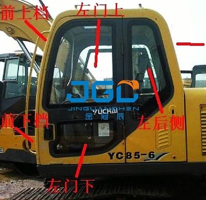 YC85-6 135-6 85-8 135-8 85-7 Przedni ogranicznik koparki Lewa i prawa tylna szyba
