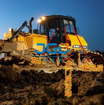B160C Bulldozer przedni wiatr lewy i prawy drzwi tylne drzwi boczne ruchome drzwi tylne przekładnie szkło hartowane