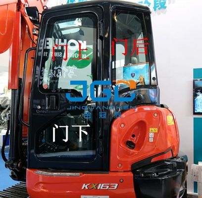 Koparka KX163-5 Przedni bieg Tylny ekran Lewe i prawe drzwi oraz przednia szyba Windows