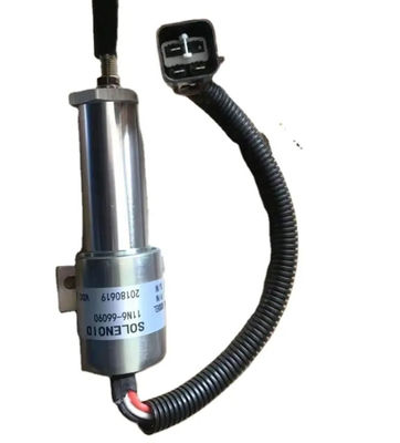 24v Hydraulic Stop Solenoid Original 11N6-66090-24 Excavator Fuel Stop Shutdown Części silnika