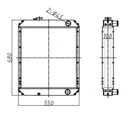 PC60-7C Aluminiowy grzejnik grzejnika do PC60-7 PC60-7R-4D102 PC70-7 PC60-7E 201-03-72114