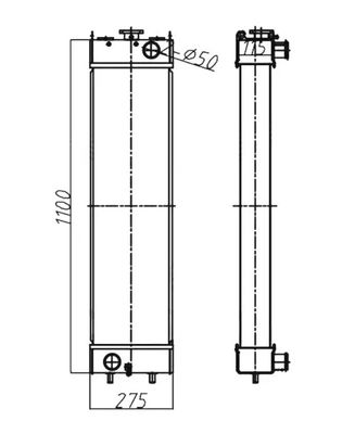 205-03-35151 Ekskawator hydrauliczny HB215 HB205 HB205-1 HB215-1 Chłodniak