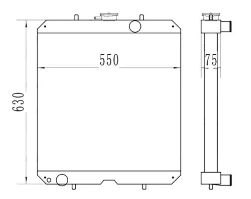 PC56 PC56-7 PC78US-6 PC78MR-6 Grzejnik grzejnika 21W-03-41110 21W-03-41000