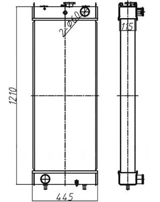 PC360-8 PC360LC-8 207-03-75121 Do sprzedaży w fabryce radiatorów wykopalniczych