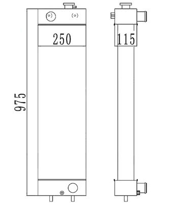 Radiator aluminiowy do koparki PC128 PC138US-2 22B-03-12110