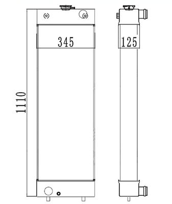 OEM jakość PC210-8 PC210LC-8 PC210-8K PC230-8K PC200-8 Radiator kopalni 20Y-03-41651