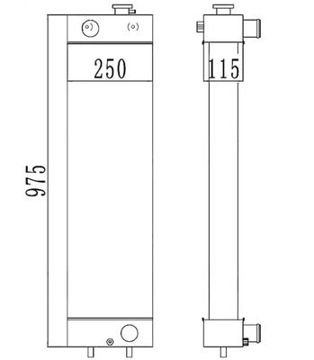 OEM 22B-03-12110 Pojemnik bagna PC128 PC138US-2