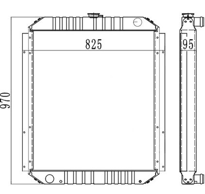Radiator koparki PC200-6 PC210-6 PC200LC-6 PC210LC-6 20Y-03-21510