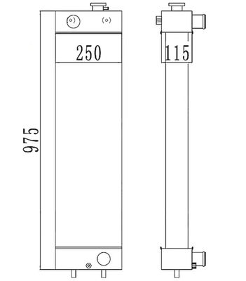 PC128-8 PC128-6 PC128US-2 PC138US-2 Radiator kopalni 22B-03-13110