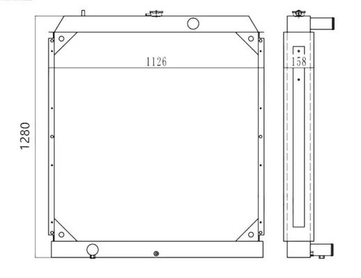 DH500-7D Radiator kopalni 202-00077E 13F51000 202-00077C z aluminium