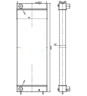 Zbiornik wodny SH350-5 Radiator do koparki