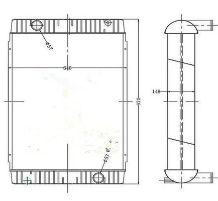 Wysokiej jakości radiator 11110705 EC240B EC290B do koparki