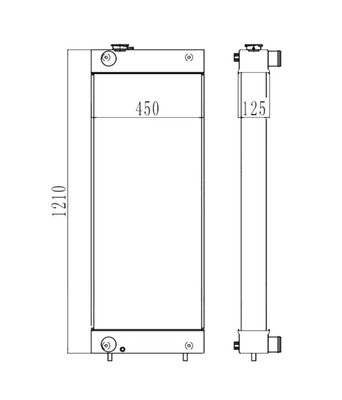 4429250 Ekskawator ZAX300-3 ZAX330-3H ZAX330-3F ZAX330-5G Radiator