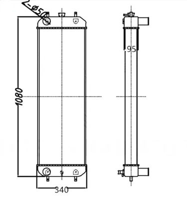 Radiator aluminiowy ZAX200-3/ZAX210-3 Radiator kopalniczy 4625641/4693832