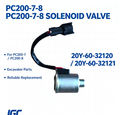 20Y-60-32120 20Y-60-32121 Części maszyn budowlanych Zawór elektromagnetyczny koparki PC200-7-8