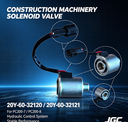 20Y-60-32120 20Y-60-32121 Części maszyn budowlanych Zawór elektromagnetyczny koparki PC200-7-8