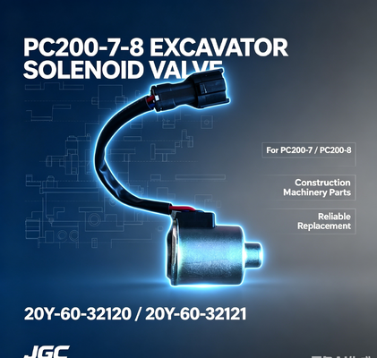 20Y-60-32120 20Y-60-32121 Części maszyn budowlanych Zawór elektromagnetyczny koparki PC200-7-8
