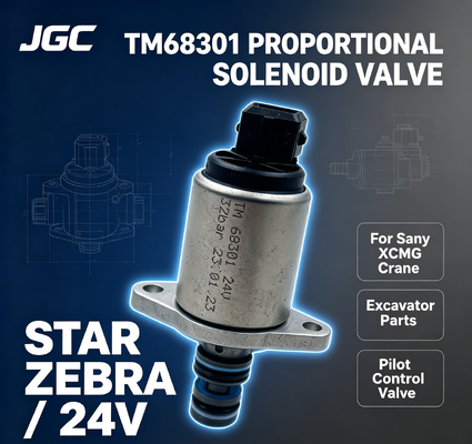 STAR ZEBRA TM68301 Części koparki Nowy Thomas Pilot Proporcjonalny Zawór Solenoidalny dla Sany XCMG Crane 24V dla przemysłu detalicznego