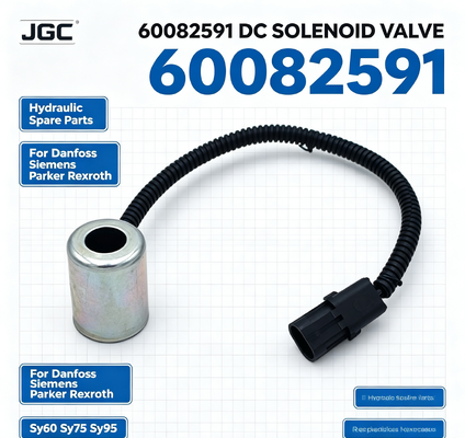60082591 Hydrauliczne Części Zamienne Elektrozawór DC dla Danfoss Parker Rexroth Sy60 Sy75 Sy95