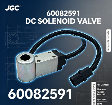 60082591 Hydrauliczne Części Zamienne Elektrozawór DC dla Danfoss Parker Rexroth Sy60 Sy75 Sy95