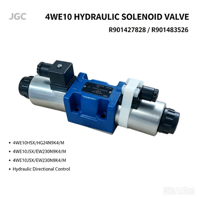 4WE10 Seria R901427828 4WE10H5X/HG24N9K4/M R901483526 4WE10J5X/EW230N9K4/M Hydrauliczny zawór sterujący z cewką elektromagnetyczną