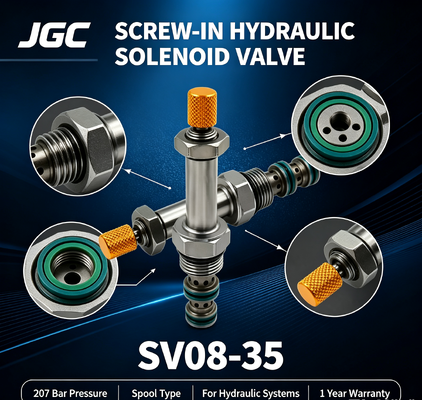 SV08-35 Elektryczny wał magnetyczny hydrauliczny ze śrubokrętem 207 bar Ciśnienie 1 rok gwarancji dla systemów hydraulicznych