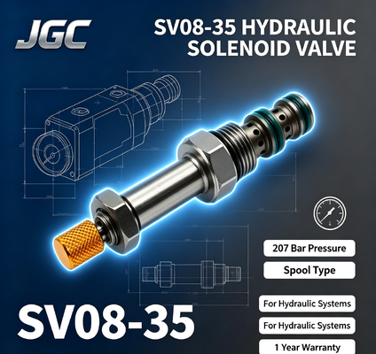 SV08-35 Elektryczny wał magnetyczny hydrauliczny ze śrubokrętem 207 bar Ciśnienie 1 rok gwarancji dla systemów hydraulicznych