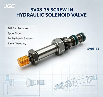 SV08-35 Elektryczny wał magnetyczny hydrauliczny ze śrubokrętem 207 bar Ciśnienie 1 rok gwarancji dla systemów hydraulicznych
