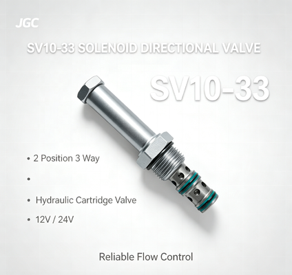 SV10-33 Zawór kierunkowy sterowany magnetycznym 2 Pozycja 3 Drogowy Zawór hydrauliczny z wtryskiem magnetycznym 12V 24V