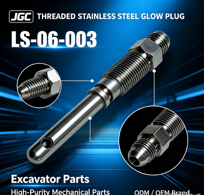 LS-06-003 Niestandardowe części mechaniczne o wysokiej czystości Części koparki Węzły ze stali nierdzewnej Wtyczka świecąca Model ODM / OEM Marka