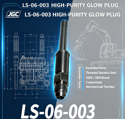 LS-06-003 Niestandardowe części mechaniczne o wysokiej czystości Części koparki Węzły ze stali nierdzewnej Wtyczka świecąca Model ODM / OEM Marka