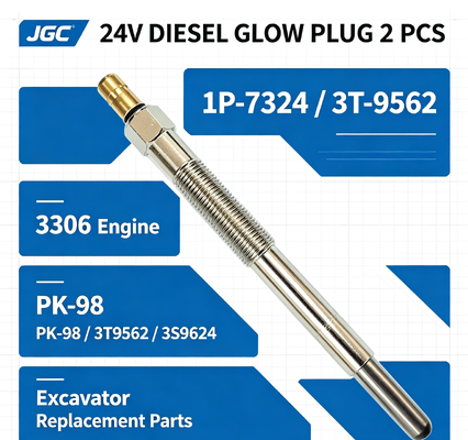 1P-7324 3T-9562 24V Glow Plug 2 PCS 3306 Silnik SONOCMP Diesel Glow Plug dla PK-98 3T9562 3S9624 7M1634 9H4577 Części koparki