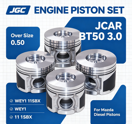 JCAR BT50 3.0 Over Size 0.50 WEY1 11SBX Zestaw tłoków dla Mazdy Diesel Kit Cylinder Liner Liners Set tłokowy silnika