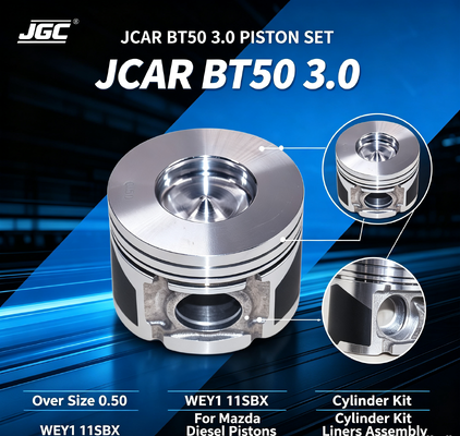 JCAR BT50 3.0 Over Size 0.50 WEY1 11SBX Zestaw tłoków dla Mazdy Diesel Kit Cylinder Liner Liners Set tłokowy silnika