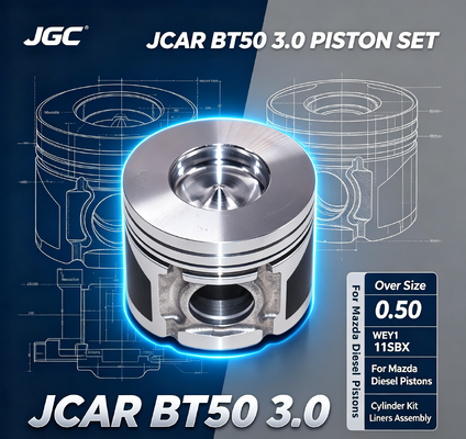 JCAR BT50 3.0 Over Size 0.50 WEY1 11SBX Zestaw tłoków dla Mazdy Diesel Kit Cylinder Liner Liners Set tłokowy silnika