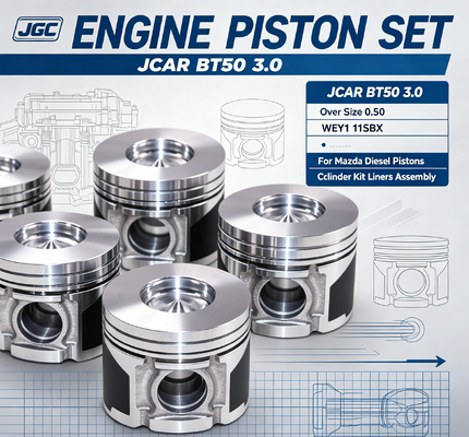 JCAR BT50 3.0 Over Size 0.50 WEY1 11SBX Zestaw tłoków dla Mazdy Diesel Kit Cylinder Liner Liners Set tłokowy silnika