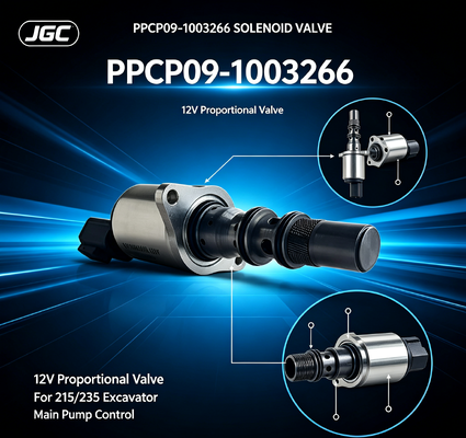 PPCP09-1003266 12V silnikowy, stalowy, proporcjonalny zawór magnetyczny dla głównej pompy koparki 215/235