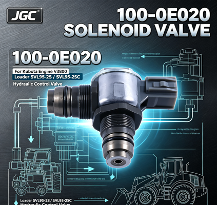 100-0E020 Zawór elektromagnetyczny części koparki do silnika Kubota V3800 Ładowarka SVL95-2S SVL95-2SC