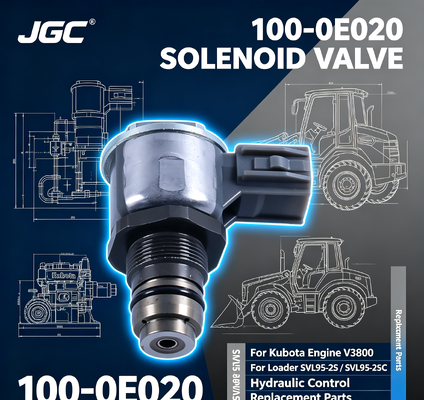 100-0E020 Zawór elektromagnetyczny części koparki do silnika Kubota V3800 Ładowarka SVL95-2S SVL95-2SC
