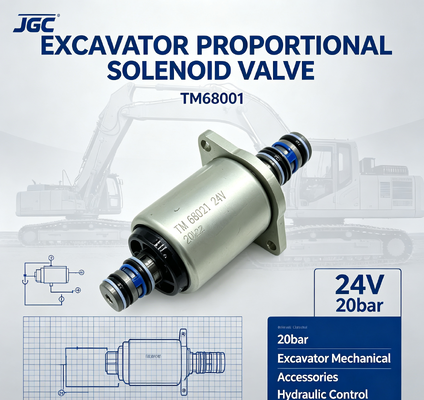 TM68001  Akcesoria mechaniczne do koparek  Zawór elektromagnetyczny proporcjonalny do koparek 24V 20bar