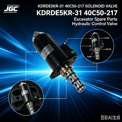 Zawór elektromagnetyczny KDRDE5KR-31 40C50 -217, części zamienne do koparek