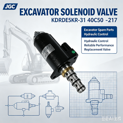 Zawór elektromagnetyczny KDRDE5KR-31 40C50 -217, części zamienne do koparek