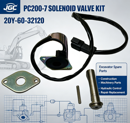 Części maszyn budowlanych PC200-7 Części zamienne do koparek Elektrozawór do 20Y-60-32120