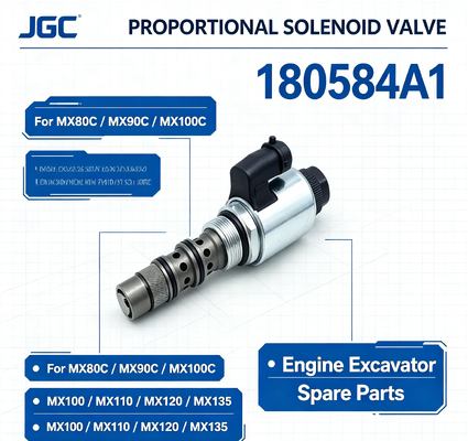 180584A1 Proporcjonalny zawór magnetyczny dla MX80C MX90C MX100C MX100 MX110 MX120 MX135 Części zamienne zaworu koparki silnika