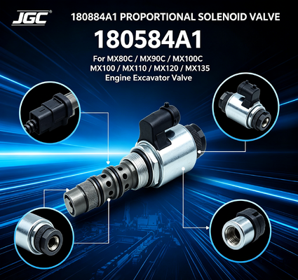 180584A1 Proporcjonalny zawór magnetyczny dla MX80C MX90C MX100C MX100 MX110 MX120 MX135 Części zamienne zaworu koparki silnika