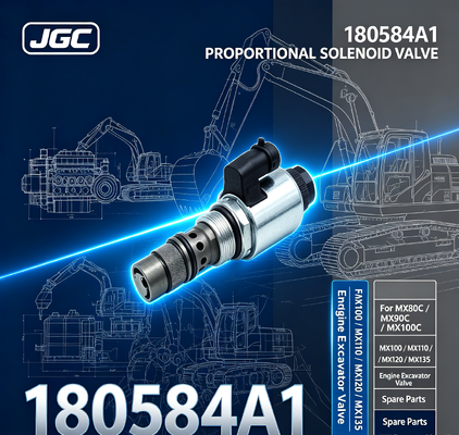 180584A1 Proporcjonalny zawór magnetyczny dla MX80C MX90C MX100C MX100 MX110 MX120 MX135 Części zamienne zaworu koparki silnika